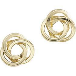 14K Yellow Gold Knot Earringsyellow 