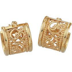 14K Yellow Gold Hoop Earringsyellow 