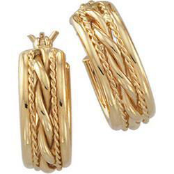 14K Yellow Gold Hoop Earringsyellow 