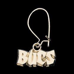 14K Yellow Gold Tampa Bay Bucs Dangle Earringsyellow 
