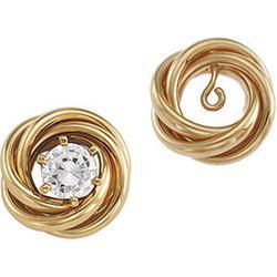 14K Yellow Gold Knot Earrings Jacketyellow 