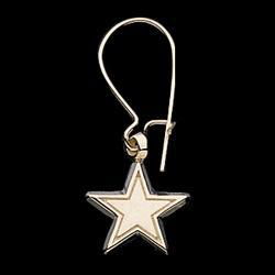 14K Yellow Gold Dallas Cowboys Dangle Earringsyellow 