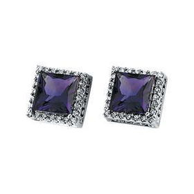 14K White Gold Diamond Semi Mount Earringswhite 