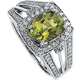 14K White Gold Diamond Semi Mount Engagement Ringwhite 