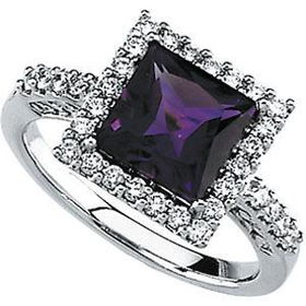 14K White Gold Diamond Semi Mount Engagement Ringwhite 