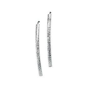 14K White Gold Fancy Dangle Earringswhite 
