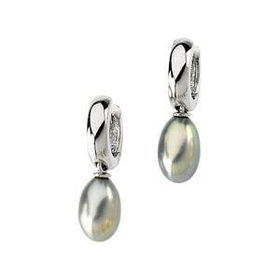14K White Gold Hinged Pearl Earringswhite 