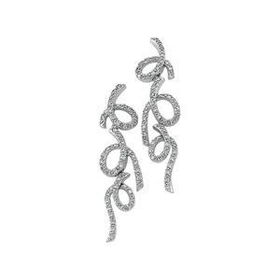 14K White Gold Round Diamond Earringswhite 