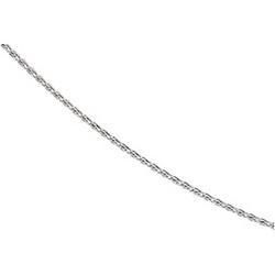 14K White Gold Diamond Cut Wheat Chain - 24 incheswhite 