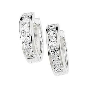 Sterling Silver Cubic Zirconia Earringssterling 