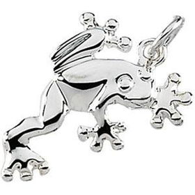 Sterling Silver Frog Charmsterling 