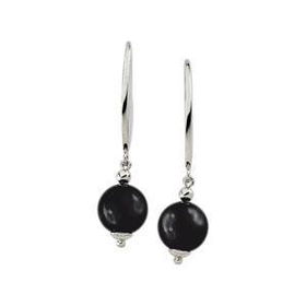Sterling Silver Onyx Earringssterling 