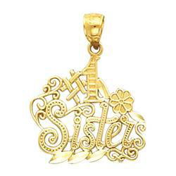 14K Yellow Gold #1 Sister Pendantyellow 