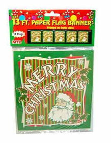 13` Christmas12 Flags Banner Case Pack 72christmas 