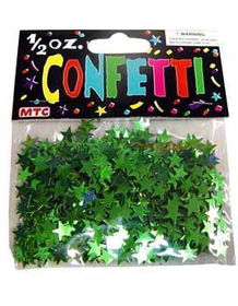0.5 oz Confetti Stars Metallic Green Case Pack 72confetti 