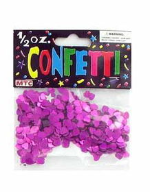 0.5 oz Confetti Heart Metallic Purple Case Pack 72confetti 