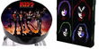 Kiss Barstools (2) and Kiss Dartboard Cabinet Set