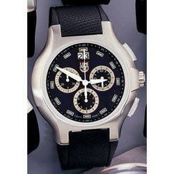 Silver Chrono Series, Blue Dial, Polyurethane Strapsilver 