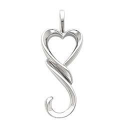 14K Yellow Gold Heart Shaped Pendantyellow 