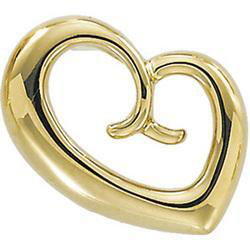 14K White Gold Mother's Love Heart Chain Slidewhite 
