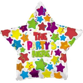 The Party's Here! - 18" Foil Balloon Case Pack 25party 