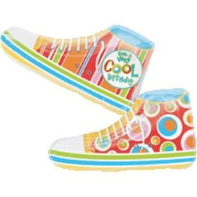 H.B. Cool Birthday Sneakers-Shape - Foil Balloon Case Pack 10birthday 