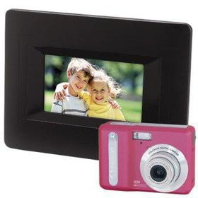 Polaroid 6 inch digital frame and 8 MP Digital Camera Pink(refurbished)polaroid 