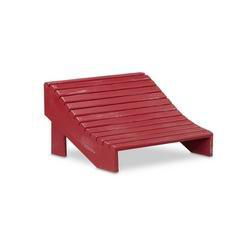 Adirondack footrest- Barn Red w/White Glazeadirondack 