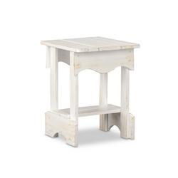 End Table- Beach White w/Khaki Glazetable 