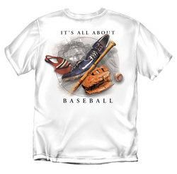 It's All About Baseball T-Shirt (White)baseball 