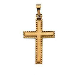14K Yellow Gold Cross Pendantyellow 