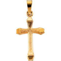 14K Yellow Gold Design Cross Pendantyellow 
