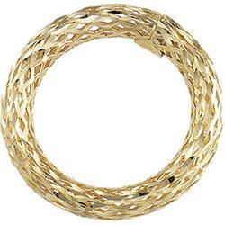 14K Yellow Gold Circle Pendant Without Bailyellow 