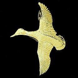 14K Yellow Gold Duck Pendantyellow 