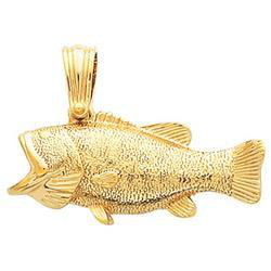 14K Yellow Gold Bass Pendantyellow 