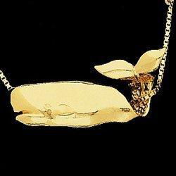 14K Yellow Gold Whale Pendant Slideyellow 