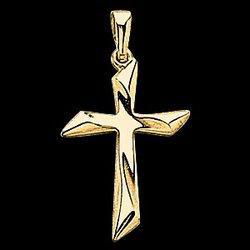 14K White Gold Cross Pendantwhite 