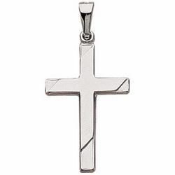 14K Two Tone Gold Cross Pendanttwo 