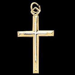 Two Tone Silver Cross Pendanttwo 