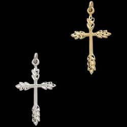 Yellow Gold Filled Cross Pendantyellow 