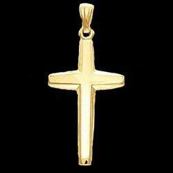 14K White Gold Cross Pendantwhite 