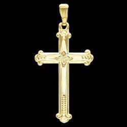 14K White Gold Cross Pendantwhite 