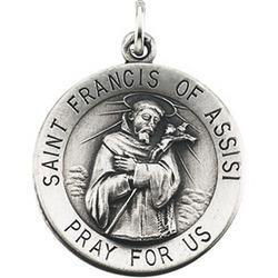 14K Yellow Gold St. Francis Of Assisi Medalyellow 