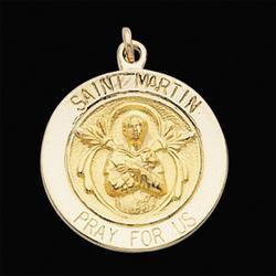 14K Yellow Gold St. Martin De Porres Medalyellow 