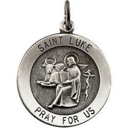 14K Yellow Gold St. Luke Medalyellow 