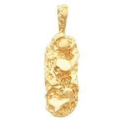 14K Yellow Gold Nugget Pendantyellow 