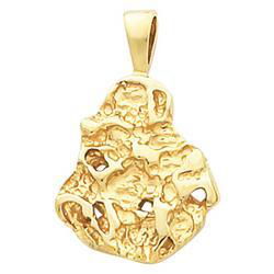14K Yellow Gold Nugget Pendantyellow 