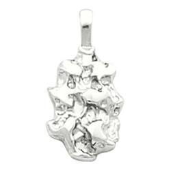 14K White Gold Nugget Pendantwhite 