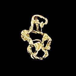 14K Yellow Gold Nugget Pendantyellow 