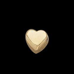 14K Yellow Gold Heart Shaped Slideyellow 